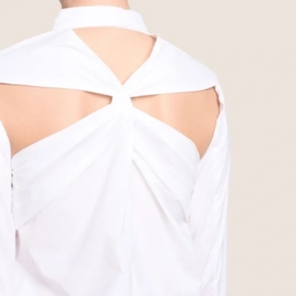 Armani Exchange Knot-Back Button-Down Shirt - Picture 4 of 6